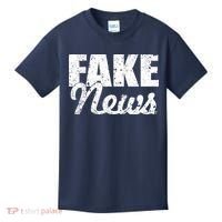 Distressed Fake News Logo Kids T-Shirt thumb 0