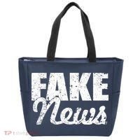 Distressed Fake News Logo Tote Bag thumb 0