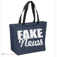 Distressed Fake News Logo Tote Bag thumb 2