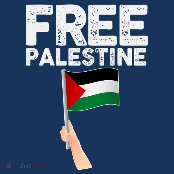 Distressed Free Palestine Waving Flag Toddler Hoodie