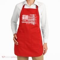 Distressed Gun Riffle US Flag Apron thumb 2