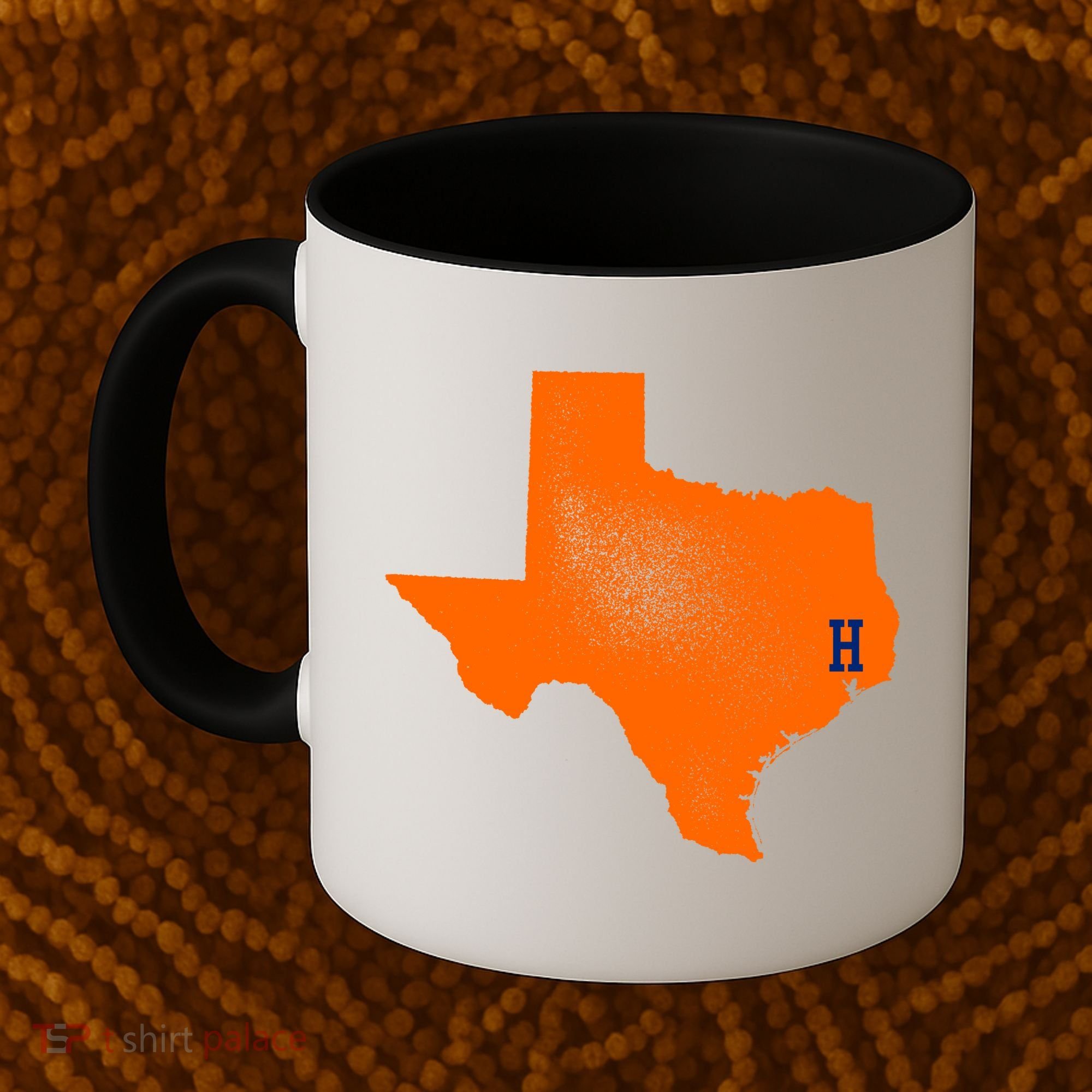 Distressed Houston Texas Baseball Fan Coffee Mug