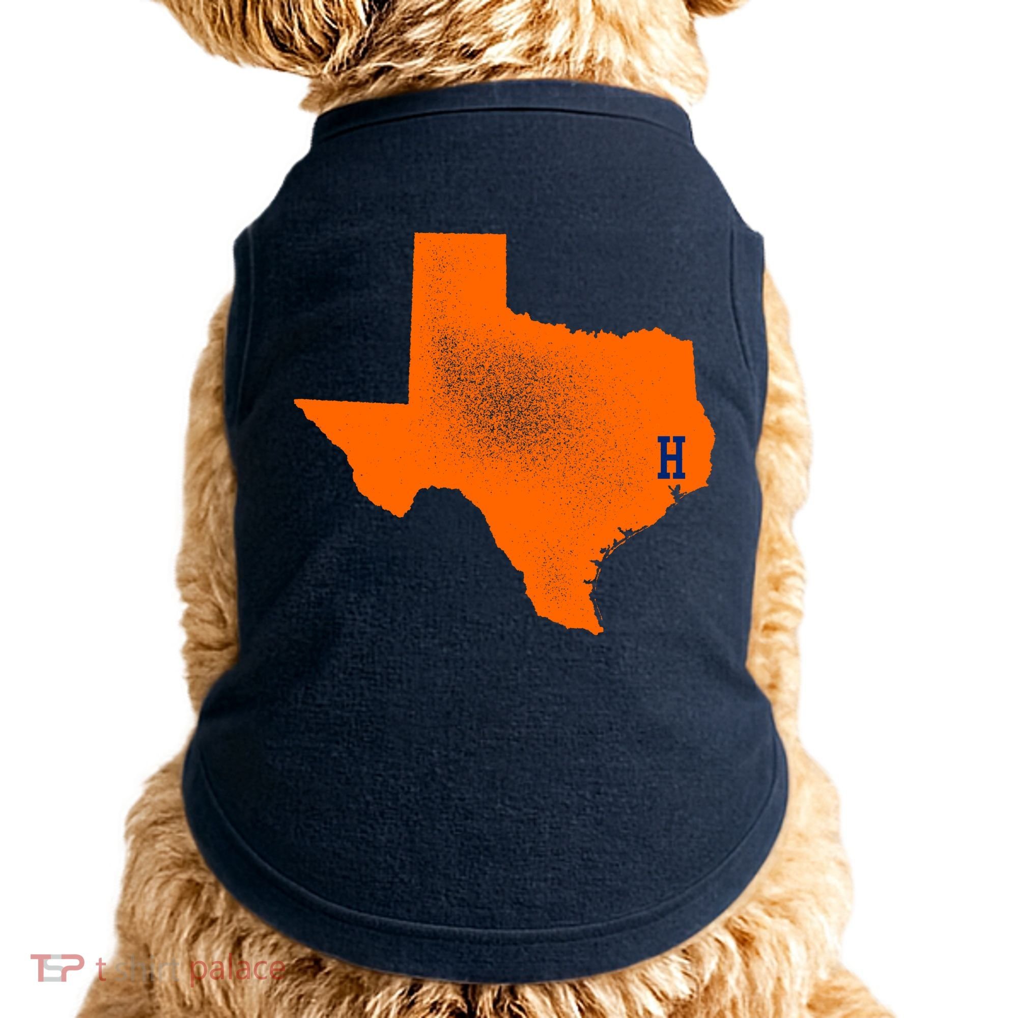 Distressed Houston Texas Baseball Fan Doggie Tank