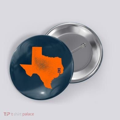 Distressed Houston Texas Baseball Fan Button