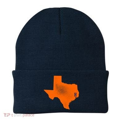 Distressed Houston Texas Baseball Fan Beanie
