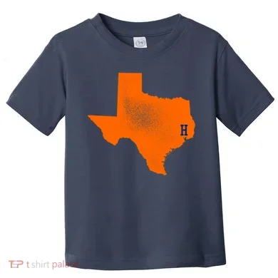 Distressed Houston Texas Baseball Fan Toddler T-Shirt