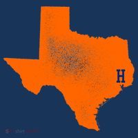 Distressed Houston Texas Baseball Fan Women's T-Shirt thumb 6