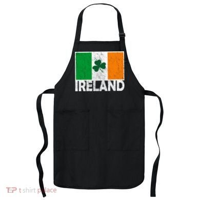 Distressed Ireland Vintage Flag Apron