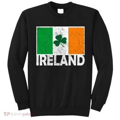 Distressed Ireland Vintage Flag Sweatshirt