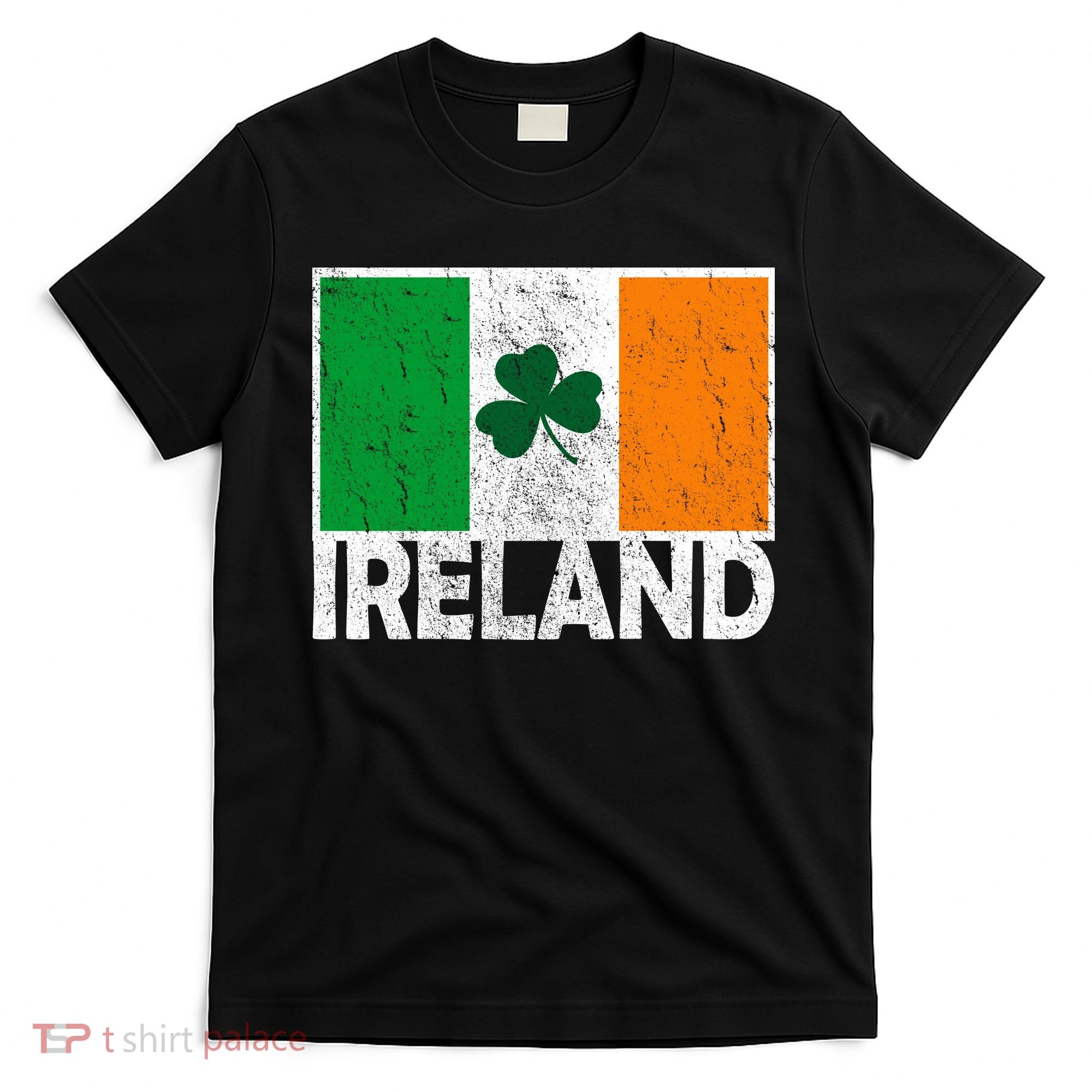Distressed Ireland Vintage Flag T-Shirt