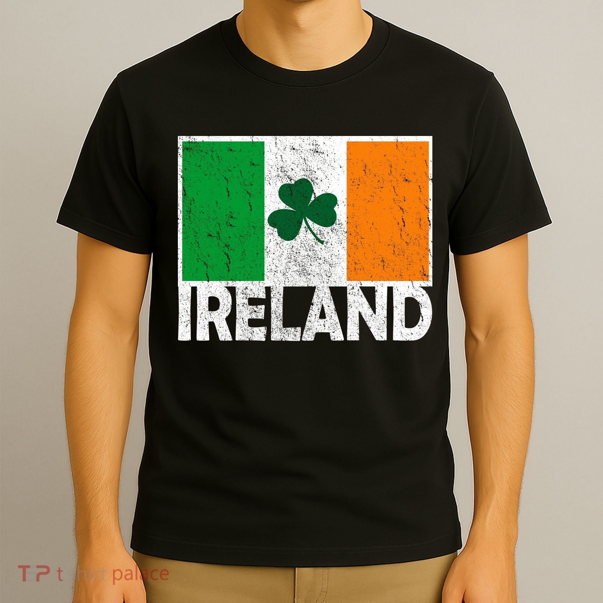 Distressed Ireland Vintage Flag T-Shirt