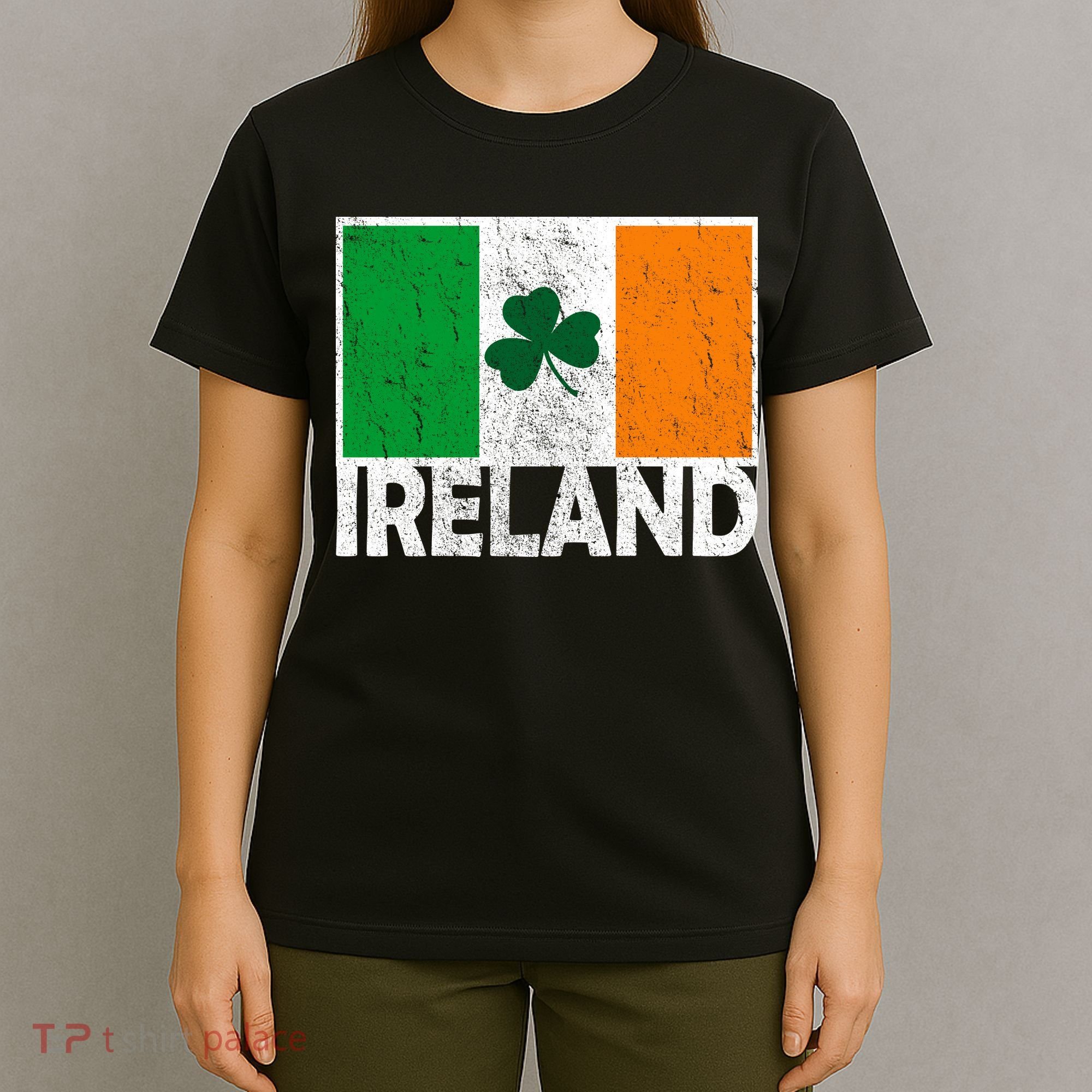 Distressed Ireland Vintage Flag T-Shirt