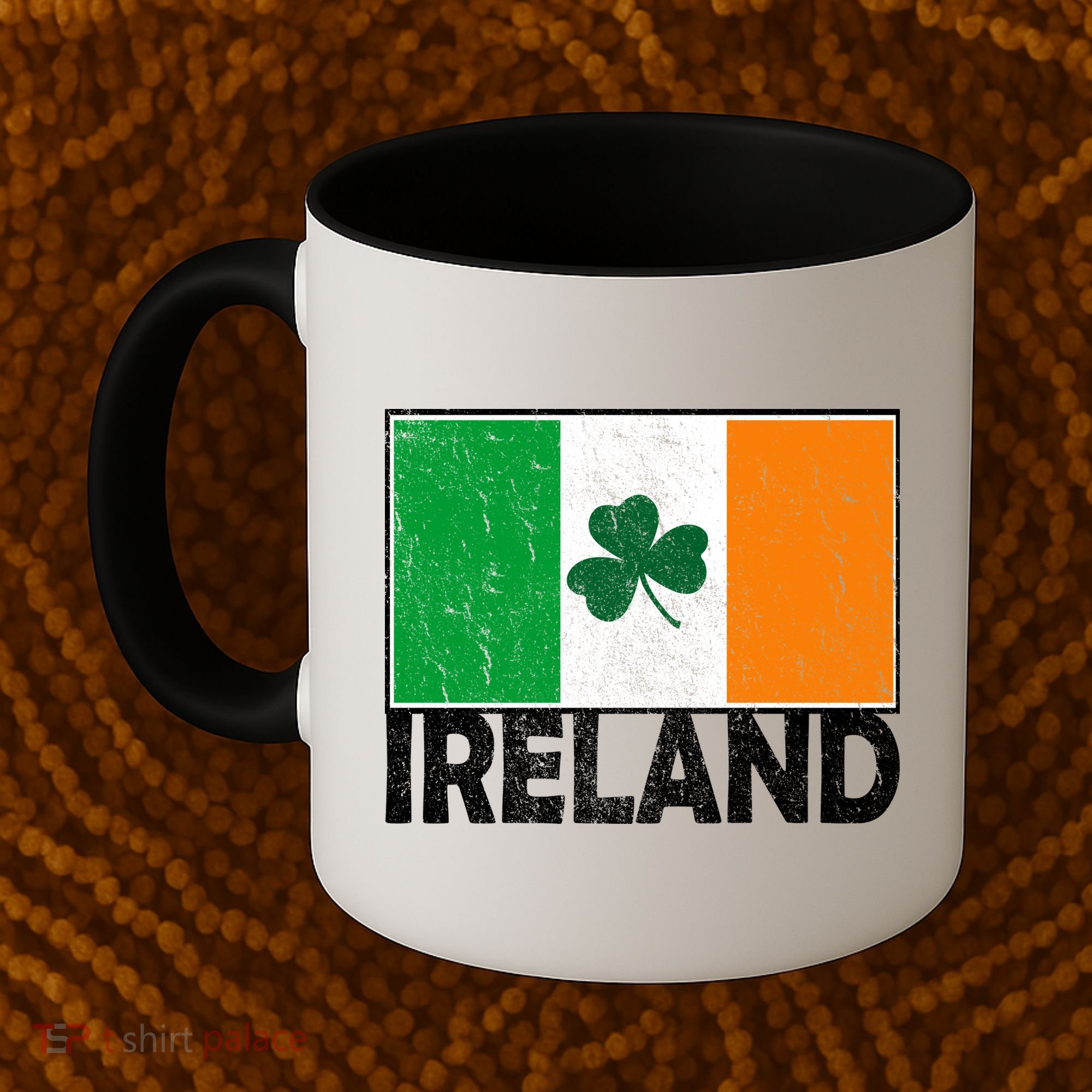 Distressed Ireland Vintage Flag Coffee Mug