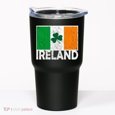 Distressed Ireland Vintage Flag Tumbler