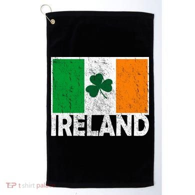 Distressed Ireland Vintage Flag Golf Towel