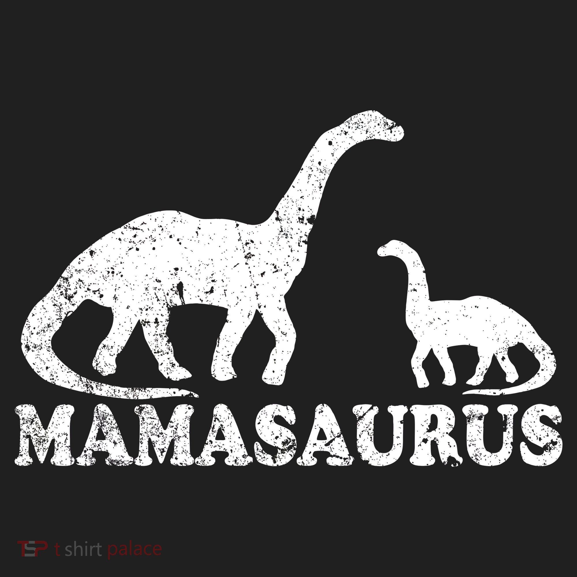 Distressed Mamasaurus Mom Mama Mother Dinosaur Women's Sweatshirt