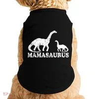 Distressed Mamasaurus Mom Mama Mother Dinosaur Doggie Tank thumb 0