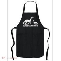 Distressed Mamasaurus Mom Mama Mother Dinosaur Apron thumb 0