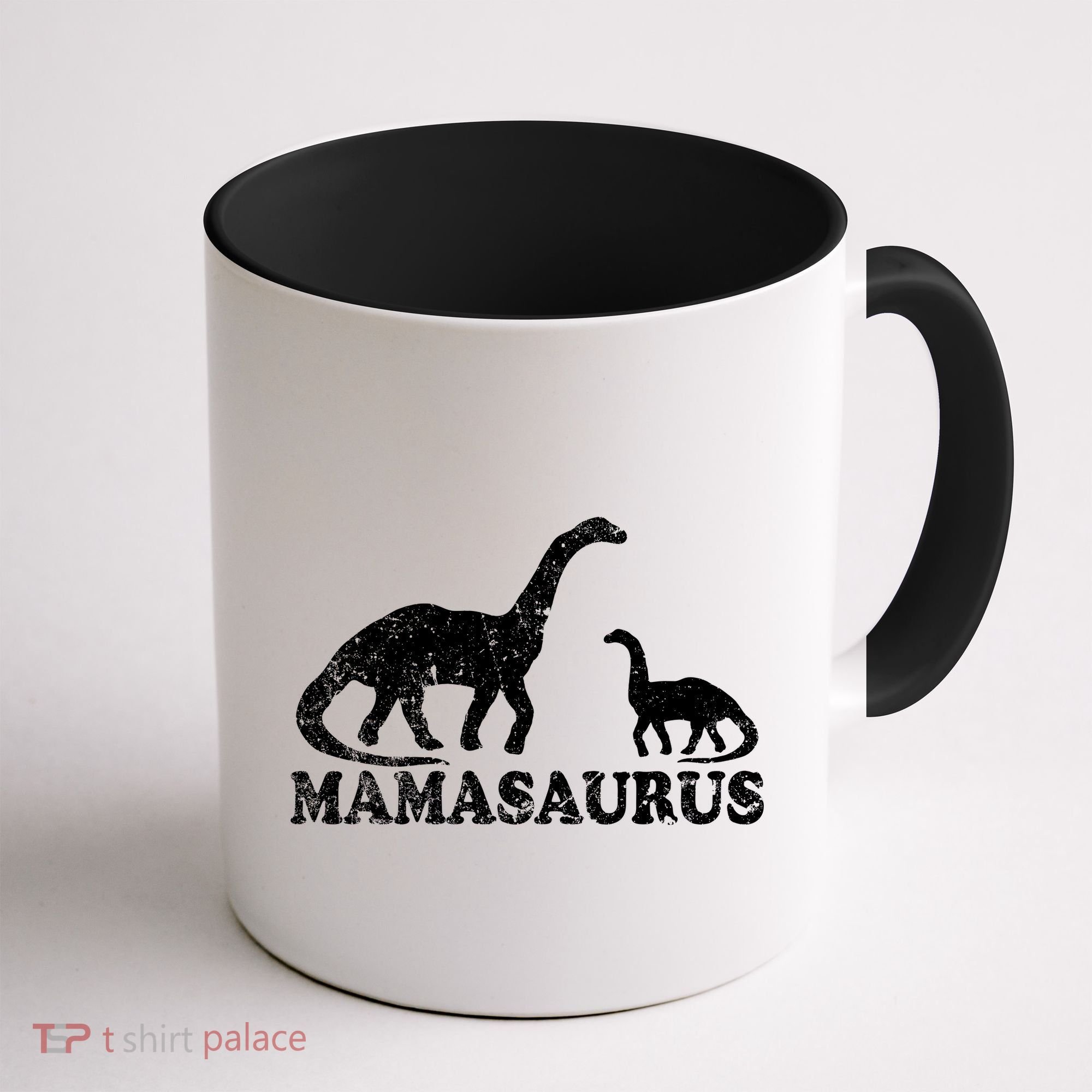 Distressed Mamasaurus Mom Mama Mother Dinosaur Coffee Mug