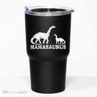 Distressed Mamasaurus Mom Mama Mother Dinosaur Tumbler thumb 0