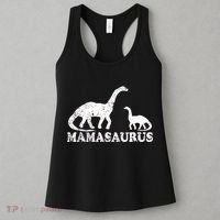 Distressed Mamasaurus Mom Mama Mother Dinosaur Women's Tank Top thumb 3