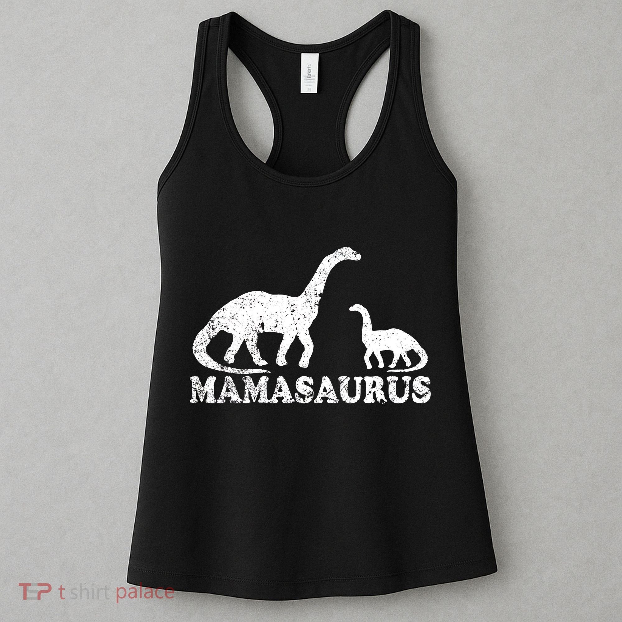 Distressed Mamasaurus Mom Mama Mother Dinosaur Women's Tank Top