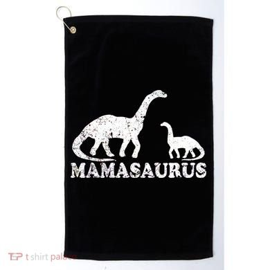 Distressed Mamasaurus Mom Mama Mother Dinosaur Golf Towel