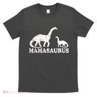 Distressed Mamasaurus Mom Mama Mother Dinosaur T-Shirt thumb 0