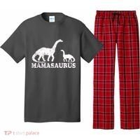 Distressed Mamasaurus Mom Mama Mother Dinosaur Pajama Set thumb 0