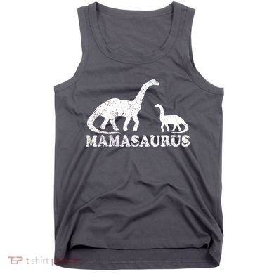 Distressed Mamasaurus Mom Mama Mother Dinosaur Tank Top