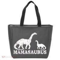 Distressed Mamasaurus Mom Mama Mother Dinosaur Tote Bag thumb 0