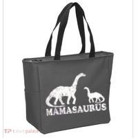 Distressed Mamasaurus Mom Mama Mother Dinosaur Tote Bag thumb 2