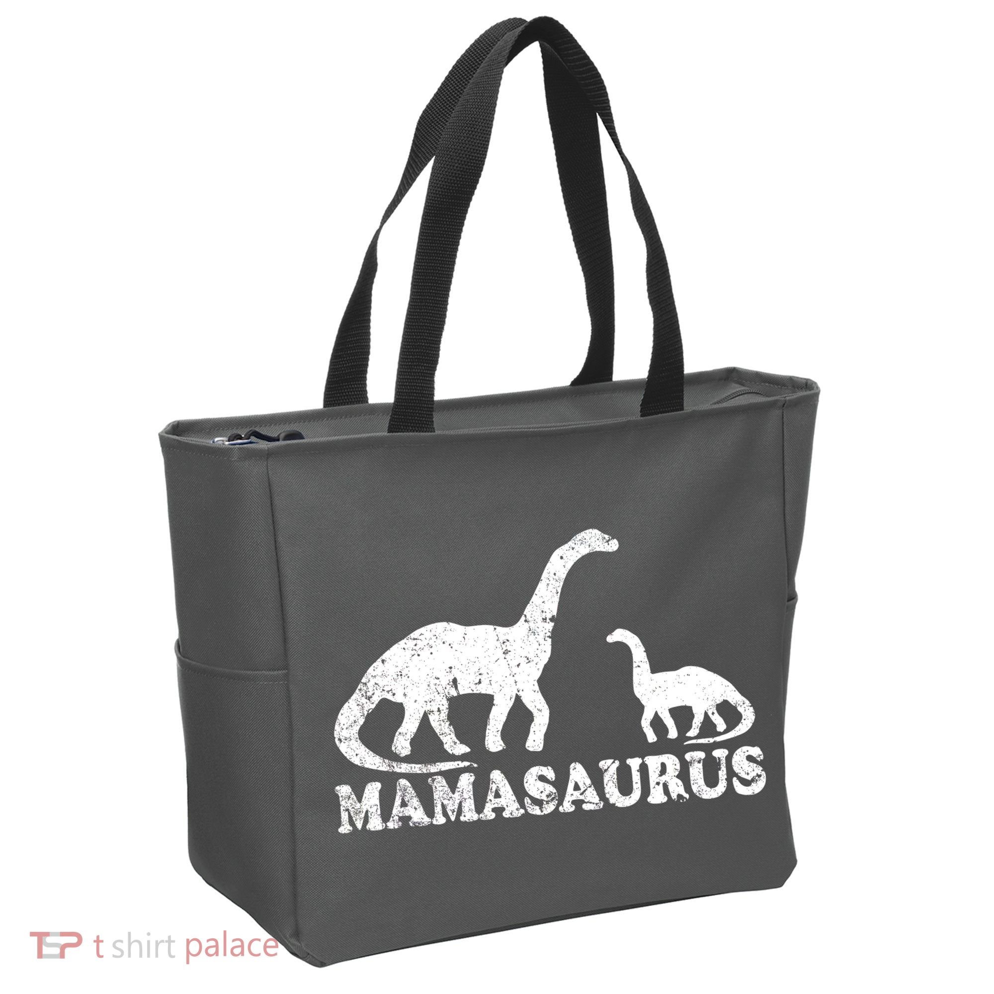 Distressed Mamasaurus Mom Mama Mother Dinosaur Tote Bag