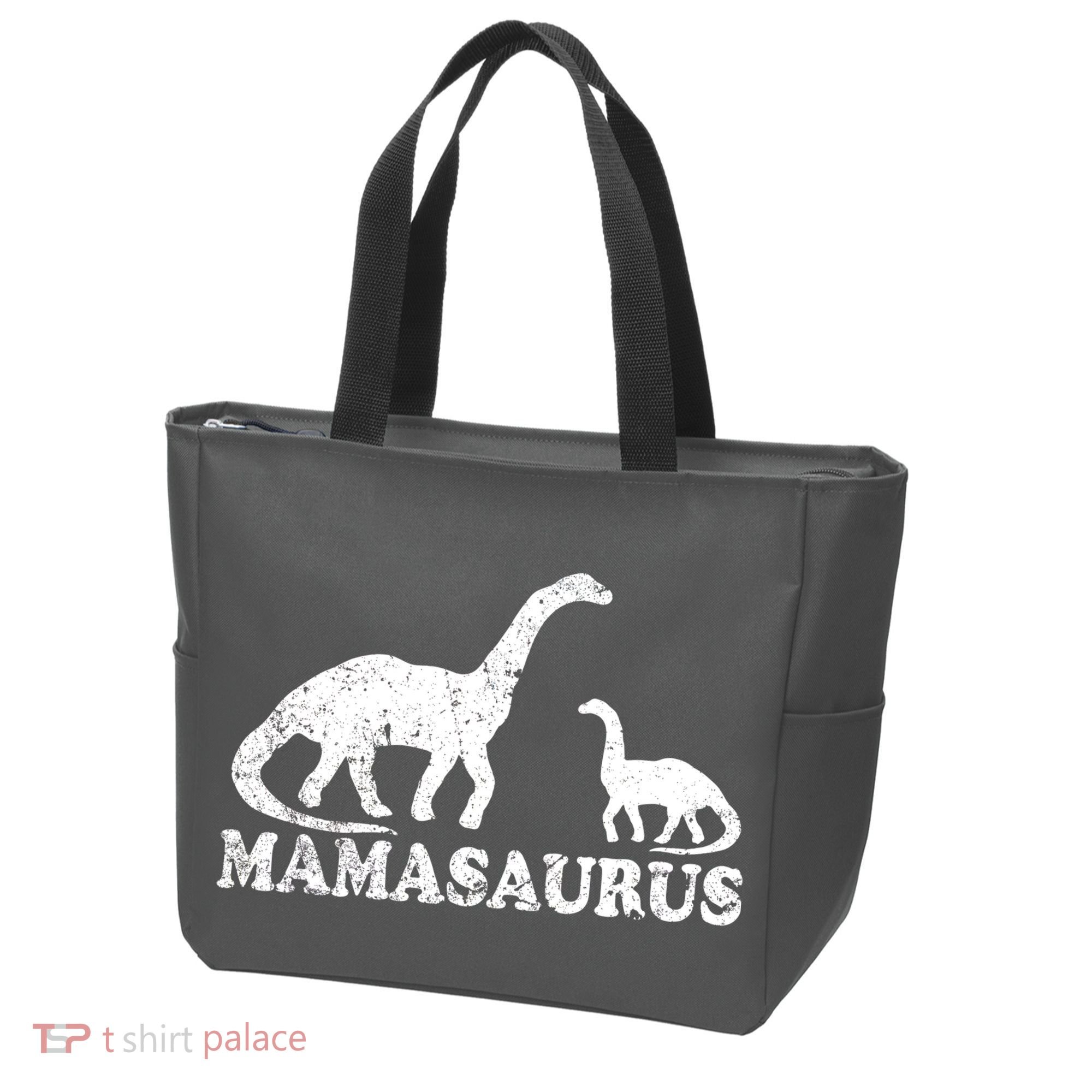 Distressed Mamasaurus Mom Mama Mother Dinosaur Tote Bag