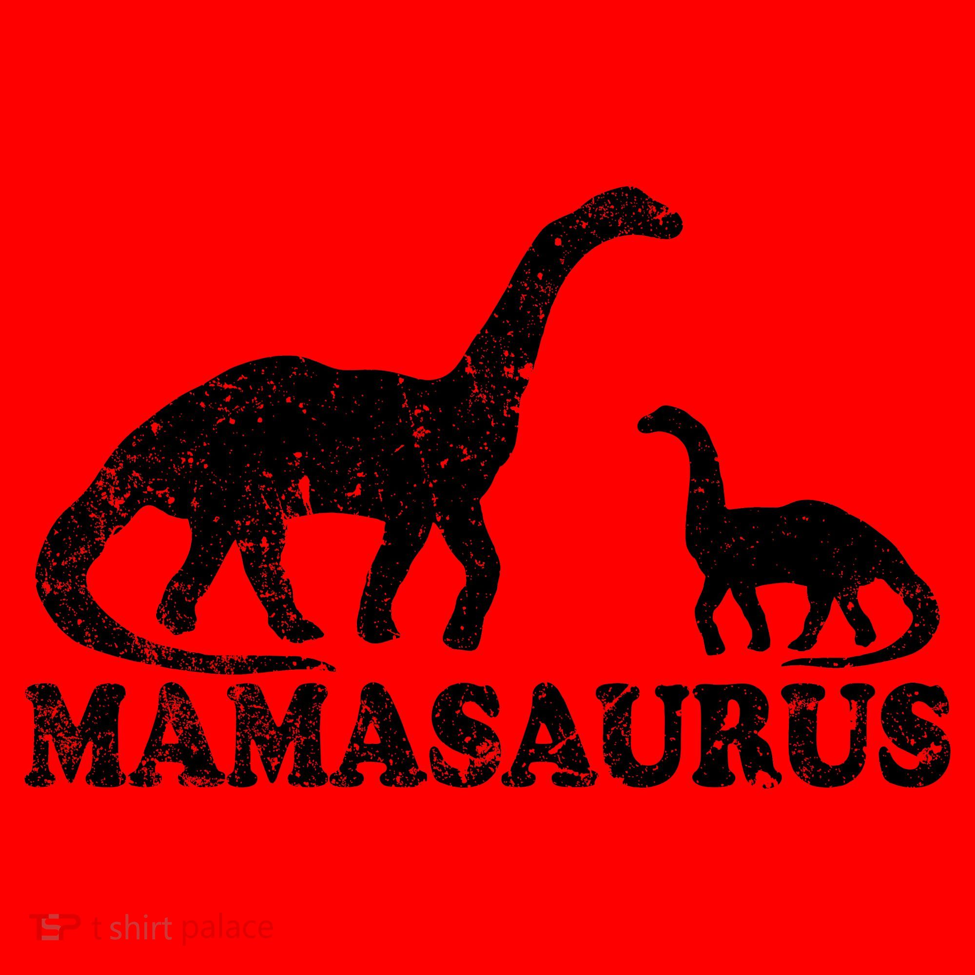 Distressed Mamasaurus Mom Mama Mother Dinosaur Santa Hat