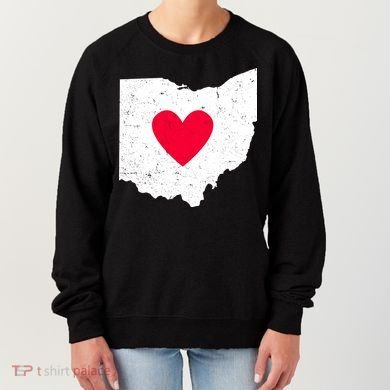 Distressed Ohio State Love Women's Sweatshirt