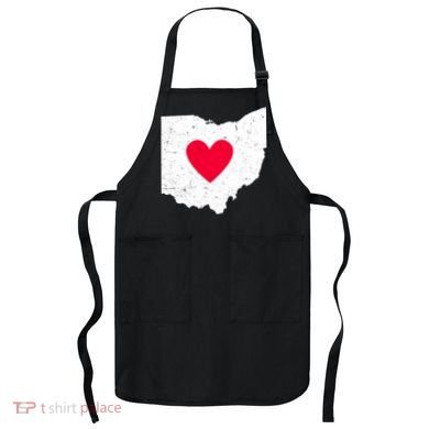 Distressed Ohio State Love Apron