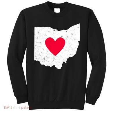 Distressed Ohio State Love Sweatshirt
