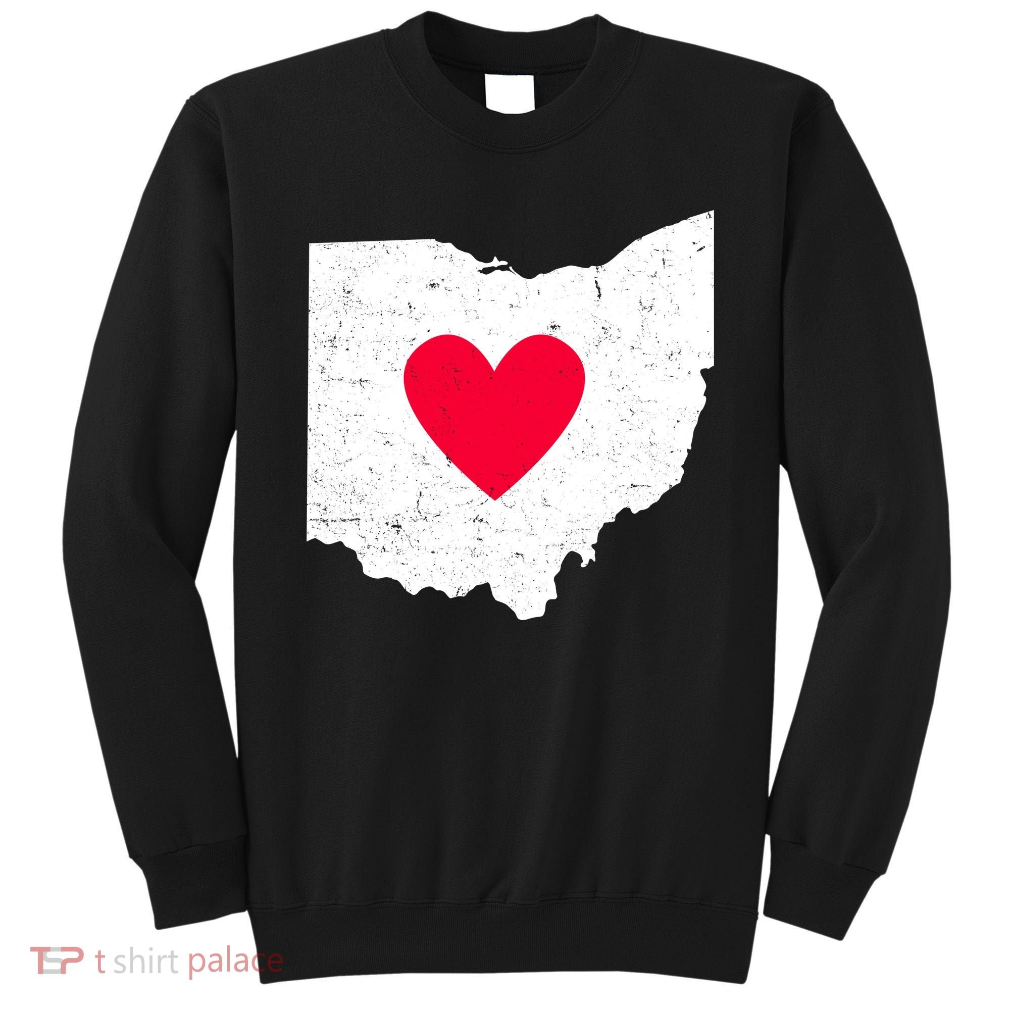Distressed Ohio State Love Sweatshirt