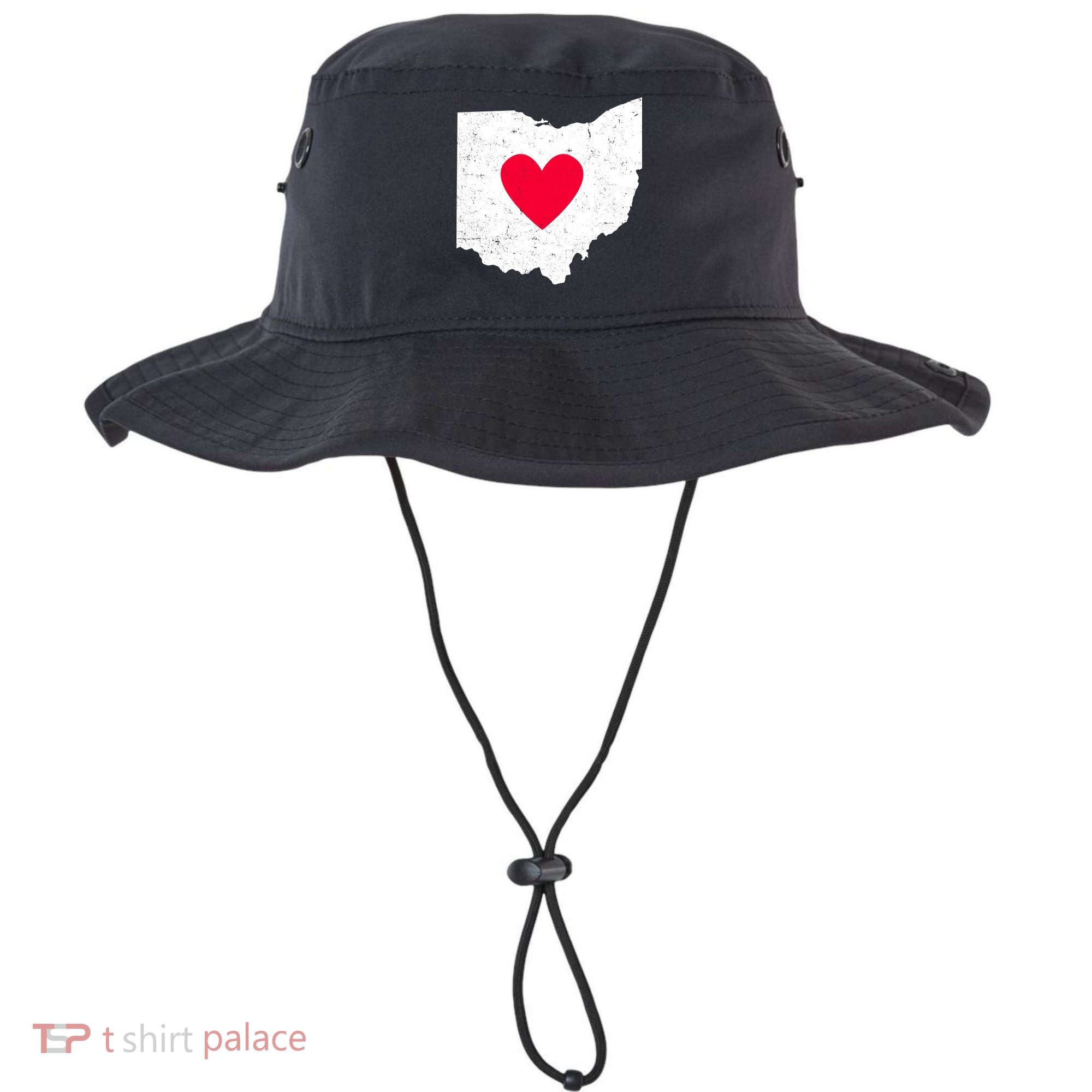 Distressed Ohio State Love Bucket Hat