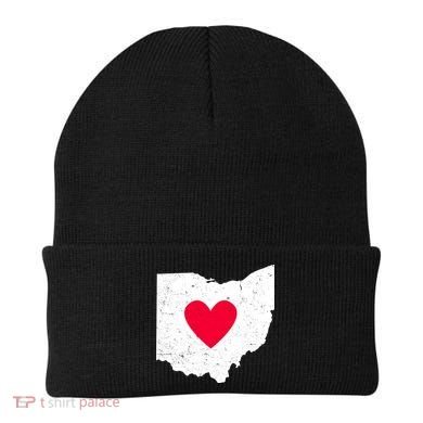 Distressed Ohio State Love Beanie