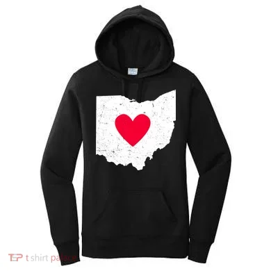 Distressed Ohio State Love Women's Hoodie