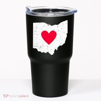 Distressed Ohio State Love Tumbler