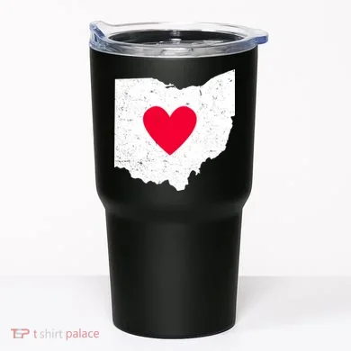 Distressed Ohio State Love Tumbler