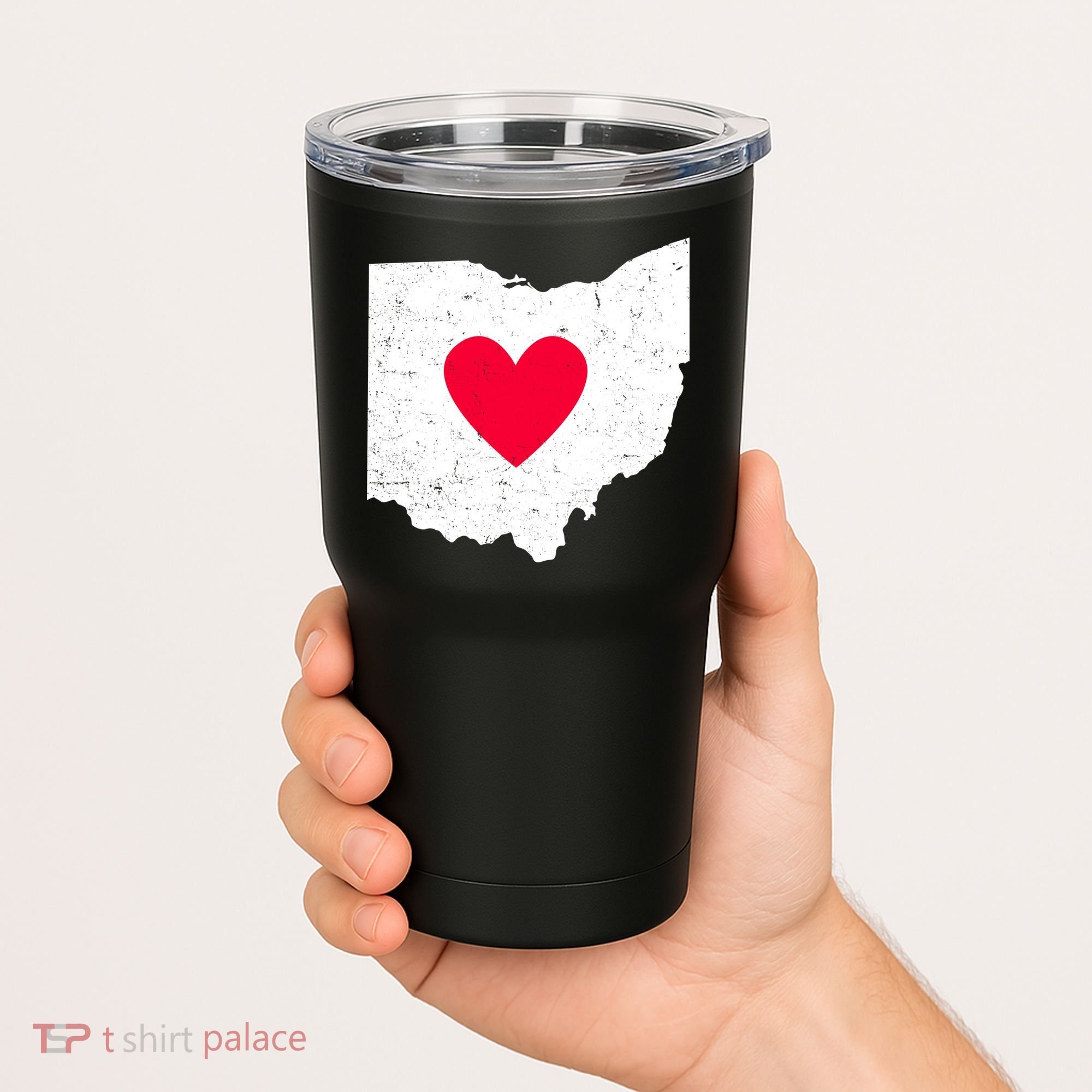 Distressed Ohio State Love Tumbler