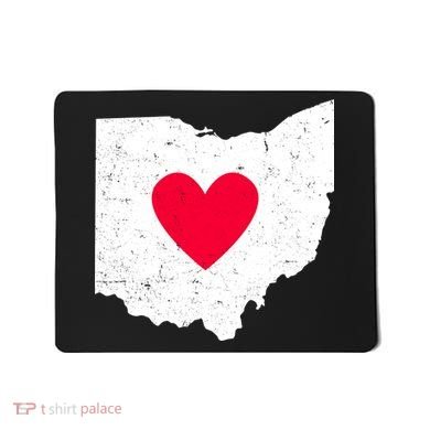 Distressed Ohio State Love Mousepad