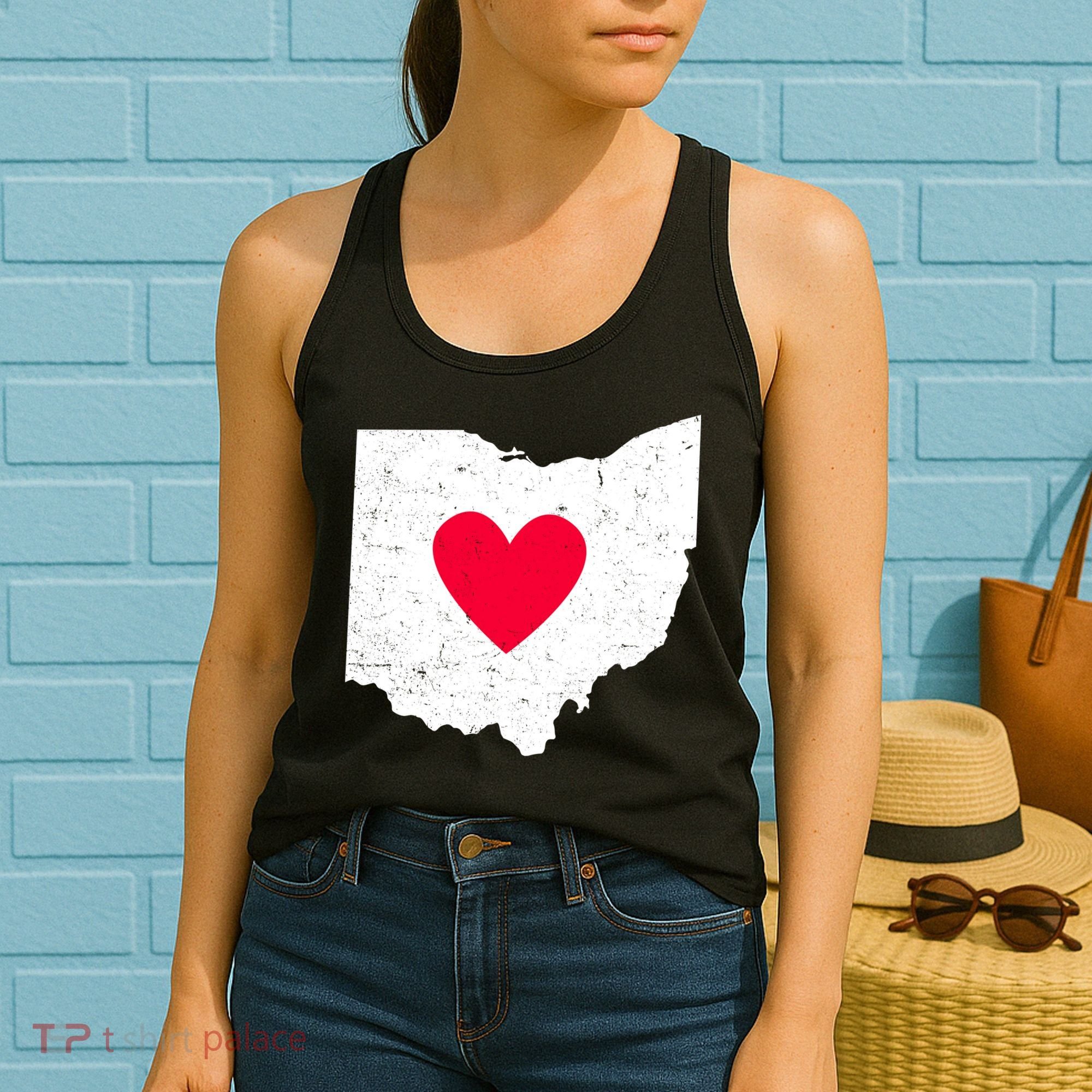 Distressed Ohio State Love Women's Tank Top