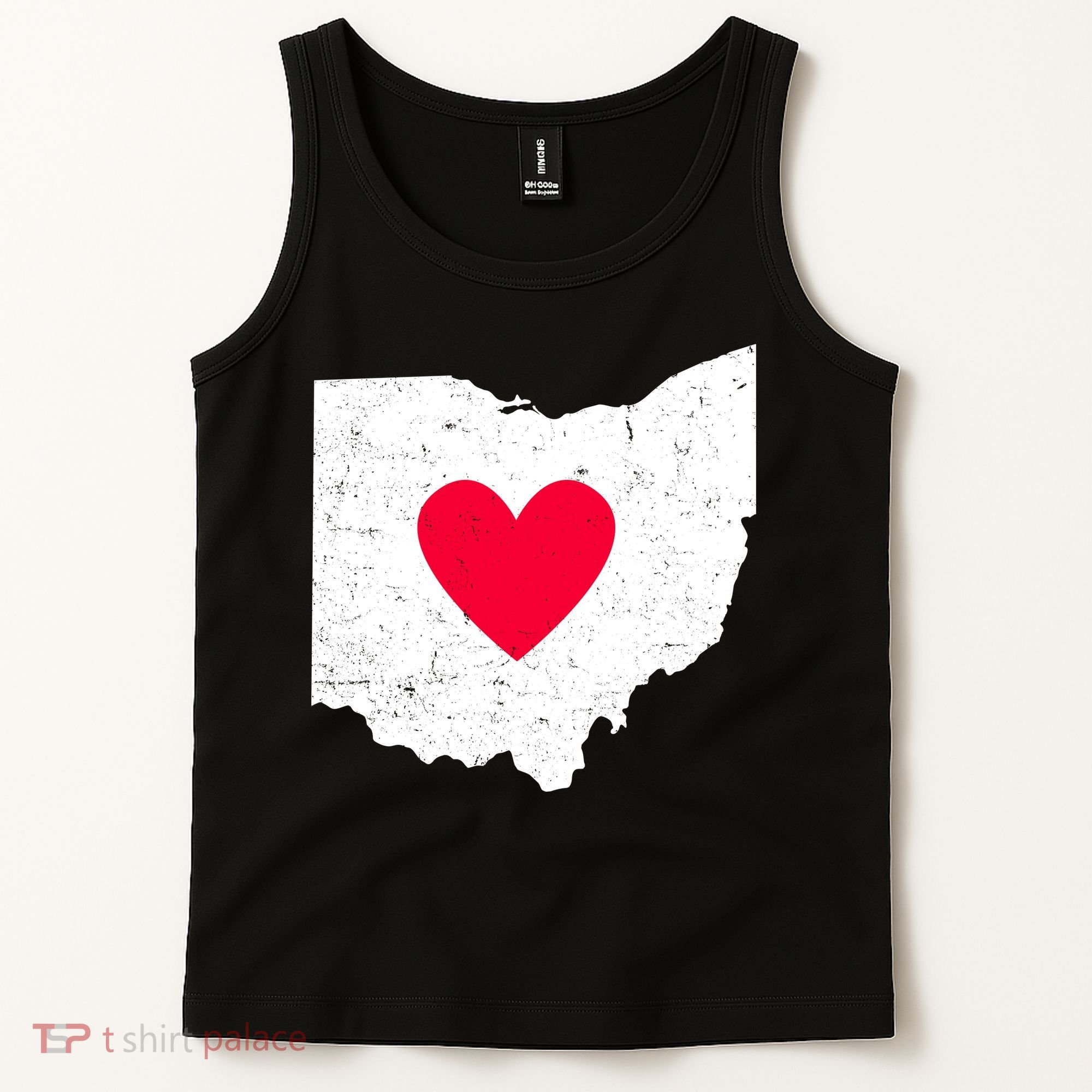 Distressed Ohio State Love Tank Top