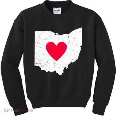 Distressed Ohio State Love Kids Sweatshirt