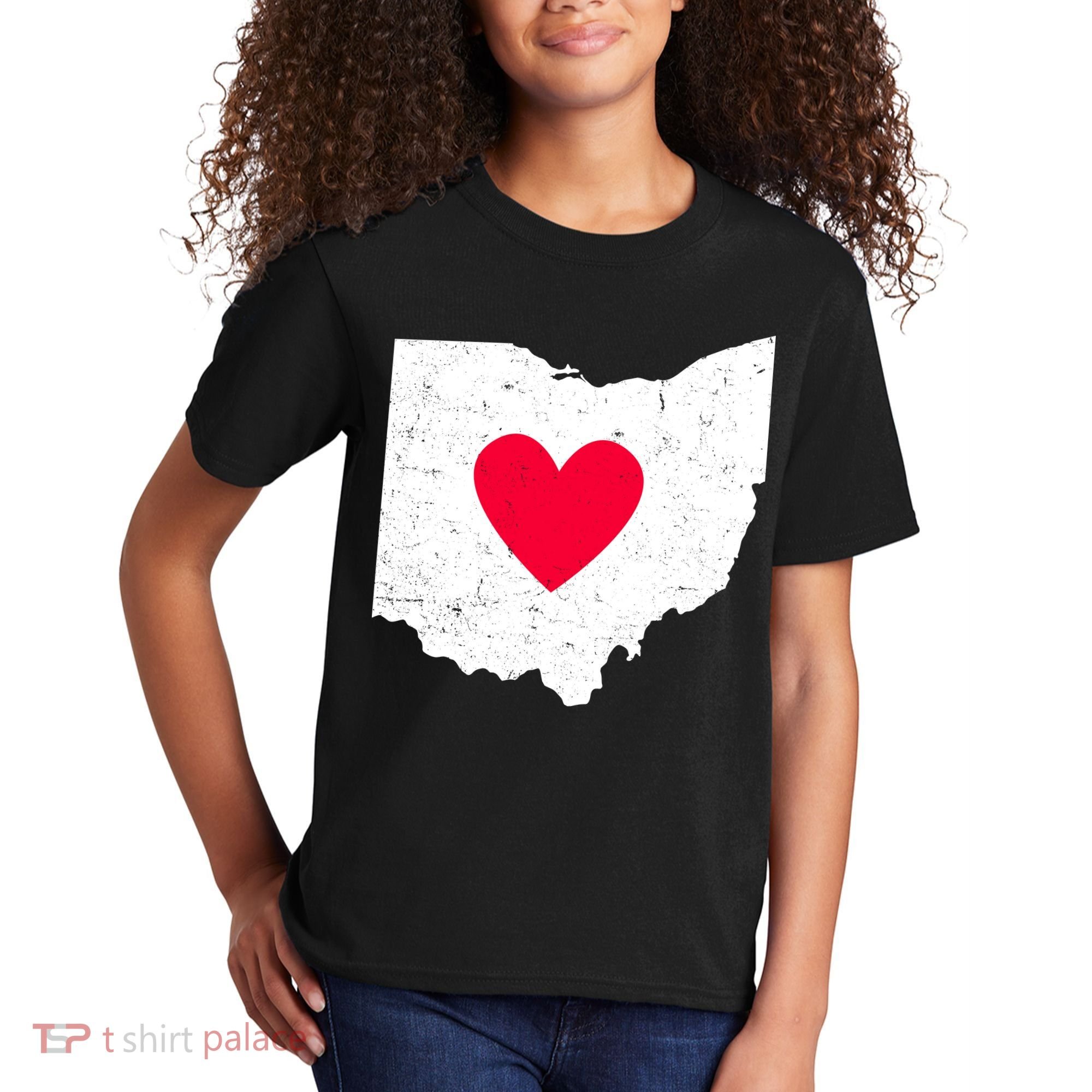 Distressed Ohio State Love Kids T-Shirt